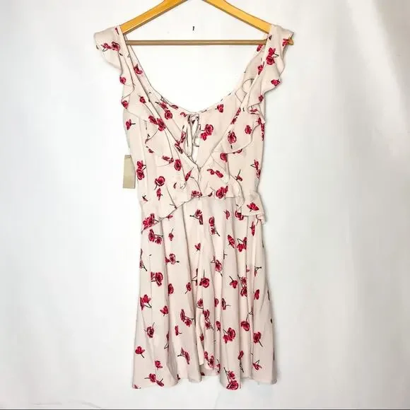 NWT Flynn Skye Mimi Pink Floral Mini Dress Sz. XS - Picture 4 of 6